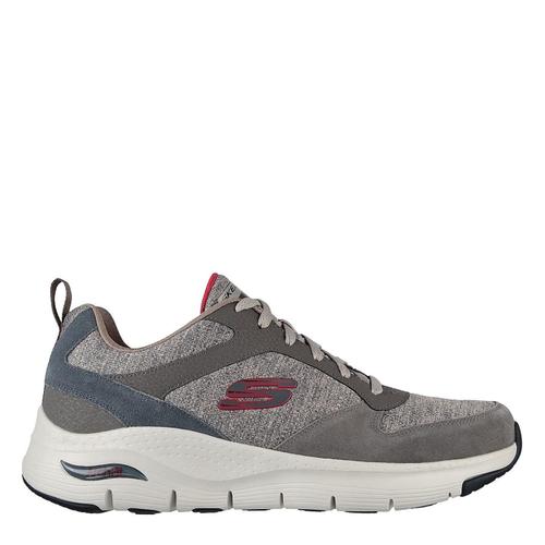 Skechers Arch Fit Ls Baskets De Ville Chaussures Couleur Taupe/multi