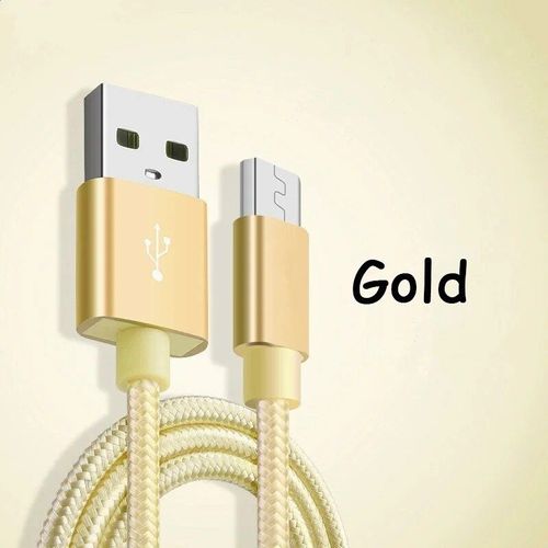 Chargeur Rapide Avec Câble Micro Usb,0.2m/1m/2m/3m,Pour Huawei Honor 7x 7c 7a/7a Pro 6x 5x,Mate 10 Lite,P Smart,Transfert De Données - Type Or-2m