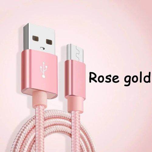 Chargeur Rapide Avec Câble Micro Usb,0.2m/1m/2m/3m,Pour Huawei Honor 7x 7c 7a/7a Pro 6x 5x,Mate 10 Lite,P Smart,Transfert De Données - Type Rose-2m