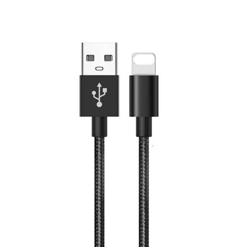 Suntaiho-Câble Usb Graphite A Pour Recharge Rapide,Cordon De Chargeur Pour Iphone 11 Poly 7plus Xs X 11 Pro Max 8 7 6 6s 5 5s - Type Black-2pack (2m X 3m)