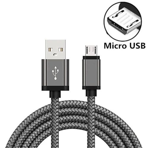 Chargeur Micro Usb,Long De 2m,Charge Rapide,Pour Samsung Galaxy A3/A5/A7 2016 J3/J5/J7 2017 S3 S4 S6 S7 Edge Note 5 J2 - Type Black-1m