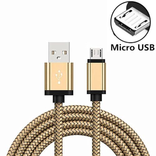 Chargeur Micro Usb,Long De 2m,Charge Rapide,Pour Samsung Galaxy A3/A5/A7 2016 J3/J5/J7 2017 S3 S4 S6 S7 Edge Note 5 J2 - Type Or-2m