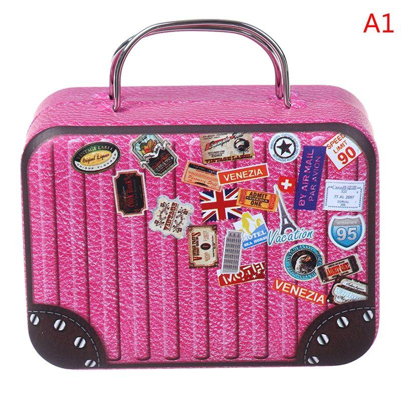 Taille 2 Mode Mtal Mini Valise Pour Poupes Jouets Miniatur...