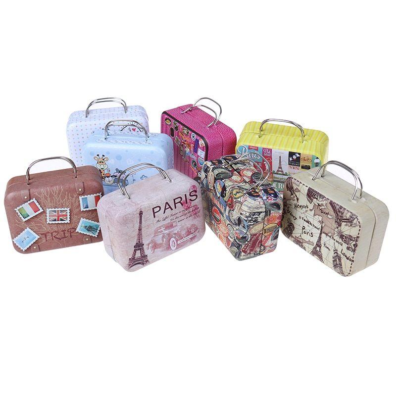 Taille 2 Mode Mtal Mini Valise Pour Poupes Jouets Miniatur... - 7