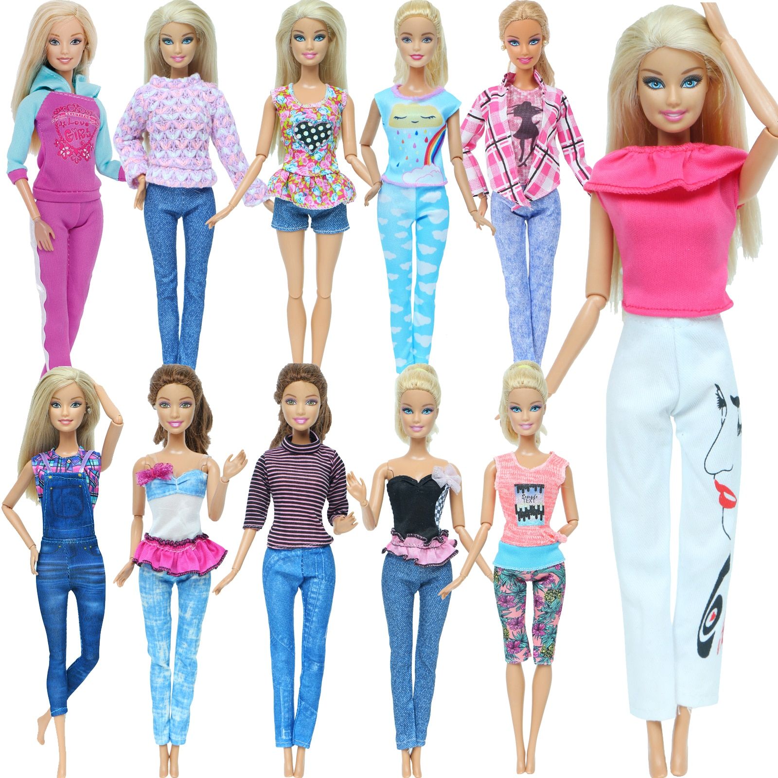  Barbie - Ensembles De Vêtements Et Accessoires Pour Poupées /  Accessoires Pour P : Jeux Et Jouets