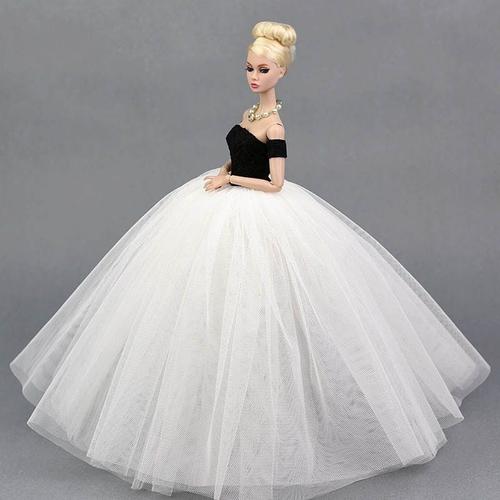 Taille nouveau2 Robe élégante pour poupée Barbie, tenue de mariée