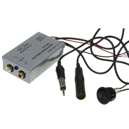 Universal Fm Modulator Stéréo Mp3 Auto Antenne Kabel Autoradio Cinch Aux Adaptateur