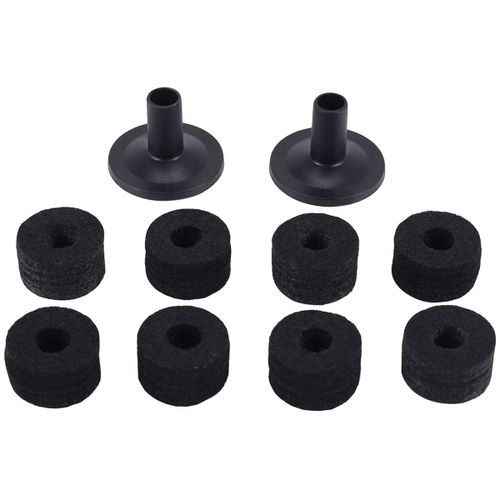 8pcs Pied De Cymbale 25mm Feutre Rondelle + 2pcs Cymbale Manchons Remplacement Pour Kit Tambour D'etagere