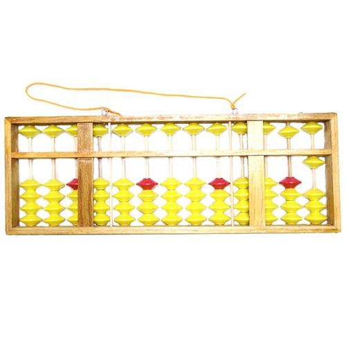 Boulier Chinois Antidérapant Grande Taille Cintre En Bois Avec 13 Colonnes Outil Soroban Mathématiques Jouet D'éducation De Maths Pour Enfants 58cm