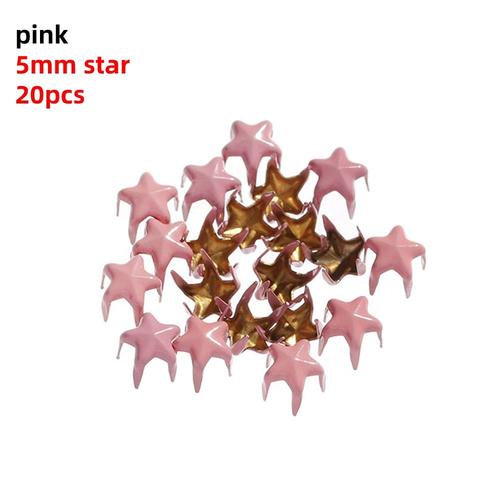 Taille Rose \ T5mm Star Mini Boucle En Métal Pour Poupée, Lot Deperles Rondes, Marteau À Griffes, Super Petites Boucles Pour Bricolage, Vêtements, Accessoires