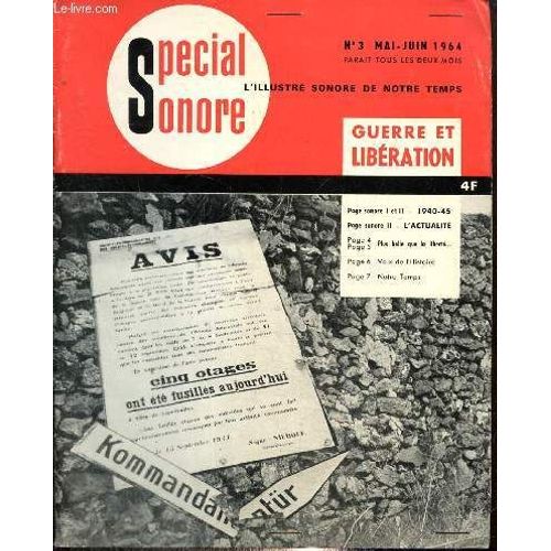 Special Sonore, N°3 (Mai-Juin 1964) - Guerre Et Libération