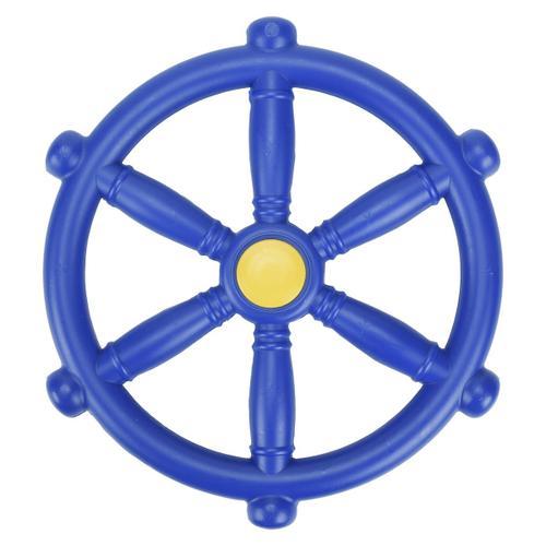 Volant Pour Aire De , Accessoire Balançoire, Roue Bateau Pirate Jungle Gym Ou Balançoire Bleu