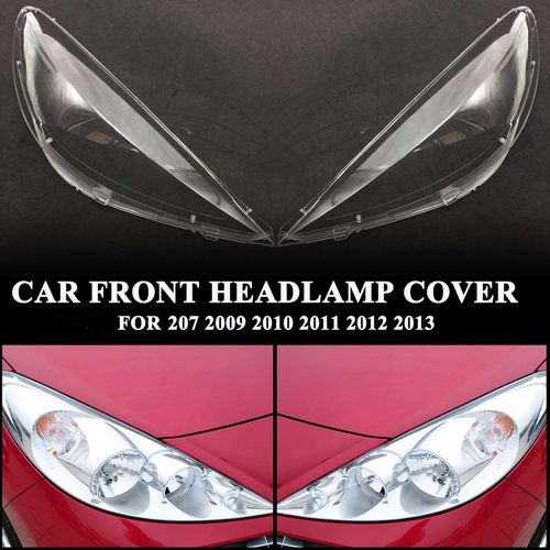 Couvercle De Phare Voiture, Pour 207 2009 2010 2011 2012 2013 Coque Étanche, Droit