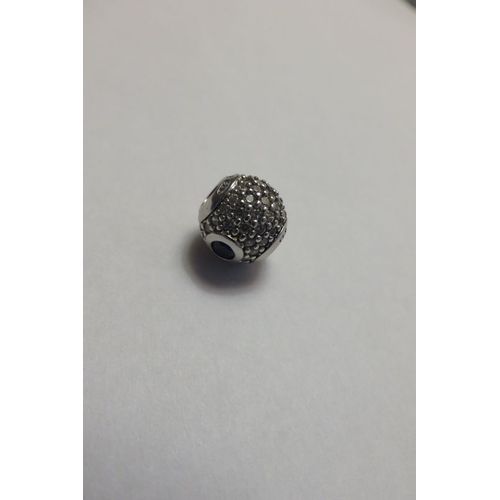 Charm 231 + Boule Cristaux Et Pierres Bleues Argent Amore & Baci