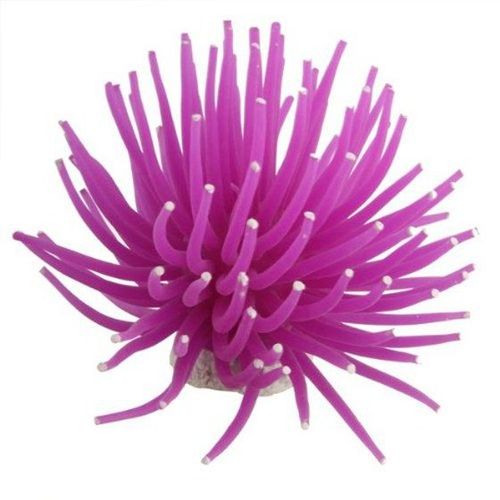Corail Artificiel Violet 9cm En Plastique Decoration Aquarium