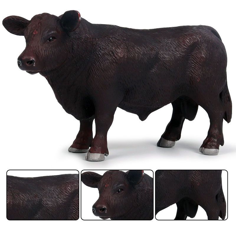 Pvc Simulation Bovins Animaux Figurines D'action Statique Mi... - 3