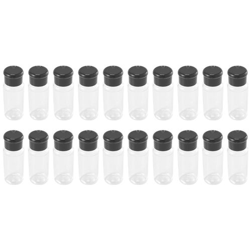 20 Pièces Séries / Ensemble 100 Ml Épices Sel Poivre Shakers Noir Assaisonnement Pot Peut Bouteille Barbecue Condiment Cuisine Gadget Outil