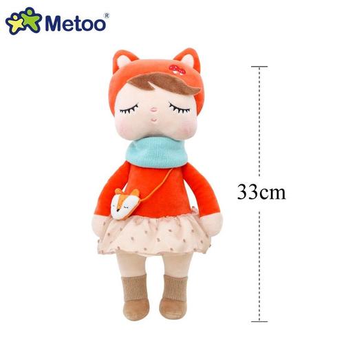 Taille 33 Cm Rouge Renard Poupée En Peluche Pour Enfants, Lapin, Cerf, Ballet, Fruits, Sirène, Fille, Animaux En Peluche, Cadeau D'anniversaire Et De Noël