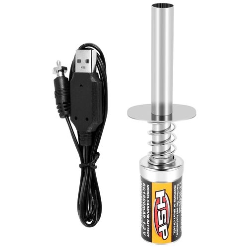 Rc Nitro 1.2 V 1800mah Rechargeable Bougie De Préchauffage Démarreur Allumeur Dc Usb Chargeur Pour Gaz Moteur Puissance 1/10 1/8 Voiture Télécommandée