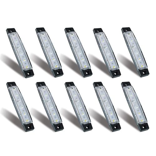 10 Pièces Marine Boat Lights, 12v 24v Étanche Bateau Intérieur Navigation Bande Lumière De Pont Étape Cockpit Éclairage, E
