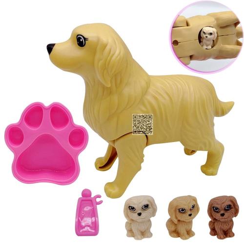 Taille Dy100-2a Chien De Compagnie En Plastique 1:6 Pour Enfant, Accessoires De Salle De Jeu De Poupée Princesse Barbie, Cadeau D'anniversaire Pour Fille,