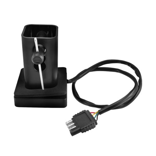 Couvercle De Récepteur Remorquage D'attelage Remorque 2 Pouces Avec Lentille Fumée, Feu Freinage À 15 Led