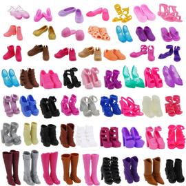 ② Lot 20 pièces chaussures Barbie années '80 + accessoires — Jouets