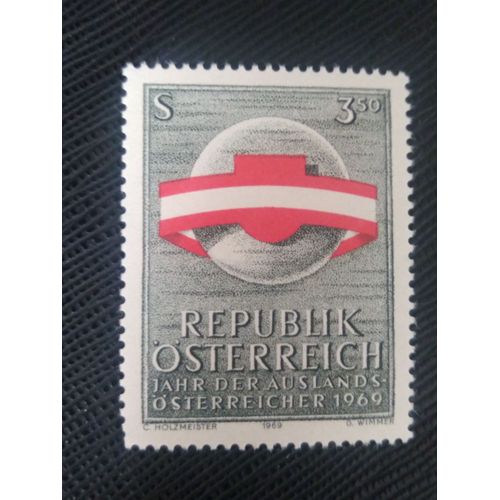 Timbre Autriche Y T 1136 Année Des Autrichiens Vivant À L'étranger 1969 ( 070708 )