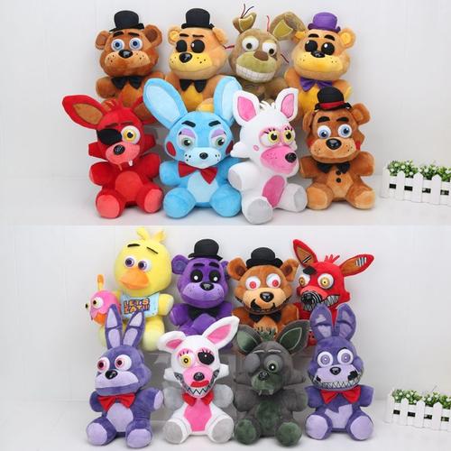 Taille Mantre 25cm jouets en peluche pour enfants, 25cm, ours en peluche,  renard, Freddy, cauchemar, Fredbear, foxy, chica, bonnie