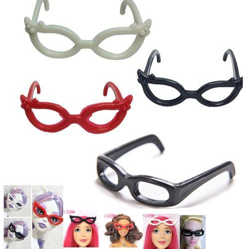 Taille 4 Pcs Glasses 4 Accessoires De Poupées, Différents Verres En Plastique Pour Poupée Monster High Pour Barbie, Le Meilleur Cadeau De Noël Dz