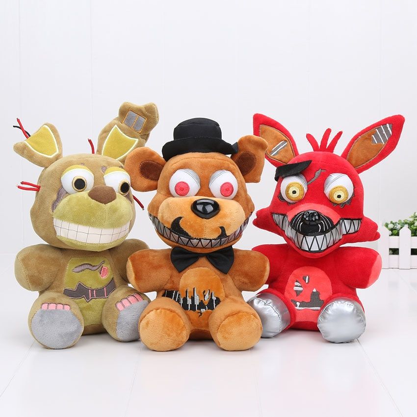 QKNTKF FNAF Poupée en peluche de collection Bonnie Foxy Chica Golden Bear –  Cadeau pour les fans de FNAF 20 cm, Freddy Fazbe