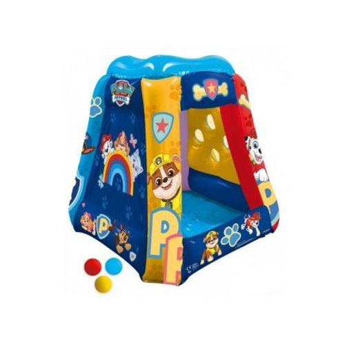 Piscine A Balles Gonflable Pat Patrouille 85x85x81cm + 20 Boules - Enfant, Bebe - Aire De Jeu, Tente, Cabane - Set Jouet + Carte