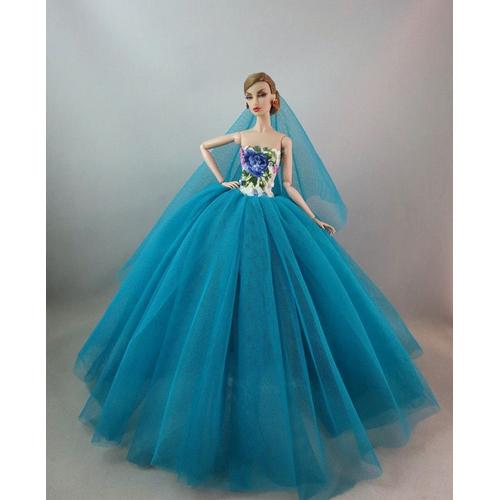 Taille Voir Graphique4 Robe De Mariée Pour Poupée Barbie, Offre Spéciale, Vêtements Originaux Pour Poupée Barbie, Robe De Sirène Multicouche, Jupe Gâteau De Princesse