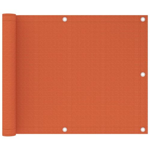Vidaxl Écran De Balcon Orange 75x300 Cm Pehd