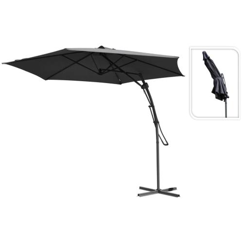 Progarden Parasol Suspendu Gris Foncé 300 Cm