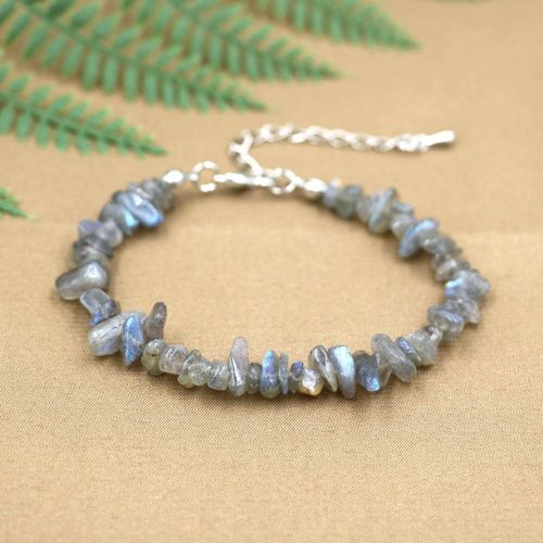 Bracelets De Perles En Labradorite Naturelle, Fermoir À Homard Réglable, Chakra Énergie De Guérison Pour Femmes Et Filles, Bijoux Diy