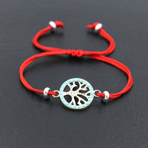 Bracelets À Breloques Arbre De Vie Porte Bonheur Pour Femmes, Hommes, Enfants, Couple, Fil Rouge, Amour, Souhait, Bijoux Cadeau