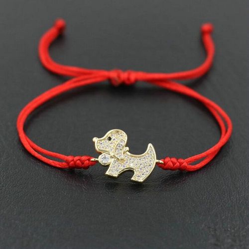 Bracelet En Cristal Pour Hommes Et Femmes, Cordon De Fil Rouge Fin, Couleur Argent Du Zodiaque 12, Bijoux Porte Bonheur Chakra