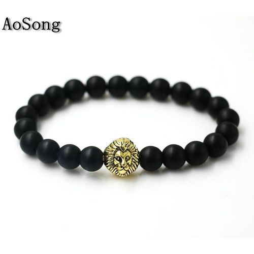 Bracelet En Lapis Lazuli Pour Hommes Et Femmes, Perles De Prière En Pierre Naturelle, Bijoux