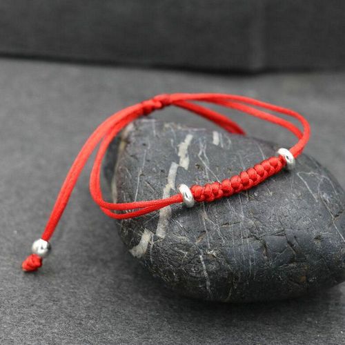 Bracelet Porte Bonheur Pour Femme, Cordon Rouge, Style Minimaliste, Fil Tressé, N¿Ud De Serpent, Bijoux Cadeaux