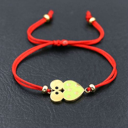 Bracelet En Acier Inoxydable Pour Homme Et Femme, Bijou En Forme D'oiseau, Animal, Perroquet, Hibou, Corde Rouge, Fil Tressé, Breloque Pour Couple