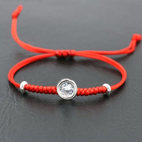 Bracelet Romantique En Strass Cristal Pour Femmes Et Filles, Fait À La Main, Corde Rouge, Fil Tressé, Bijoux Pour Enfants, Cadeau Porte Bonheur