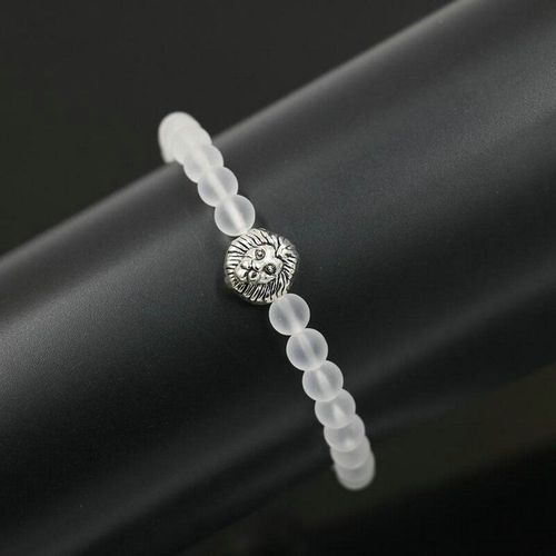 Bppccr Cristal Mat Perles De Pierre Bracelet Femmes Tête De Bouddha Charme Bracelets Pour Femme Hommes Reiki Bracelet D'énergie Yoga Pulsera