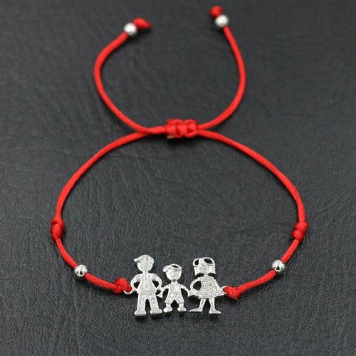 Bracelets Porte Bonheur Pour Hommes, Femmes Et Enfants, Amoureux, Amoureux, Corde Rouge, Breloque, Bijoux
