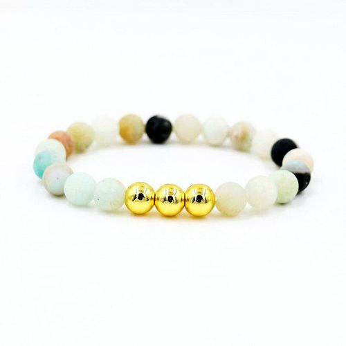 Bracelet Tressé En Pierre D'amazonite, Bijou Porte Bonheur, Amour, Souhait, Breloque Pour Hommes Et Femmes, Couple, Amoureux, 8mm
