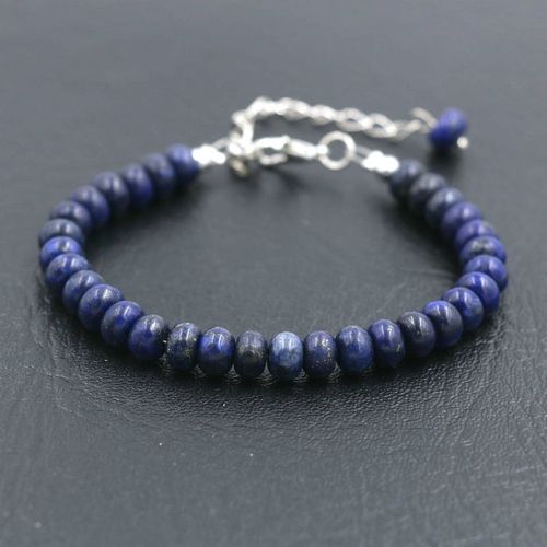 Bracelet En Pierre Lapis Lazuli Pour Hommes Et Femmes, Perles Boulier, Bijoux Pour Couples, Amoureux