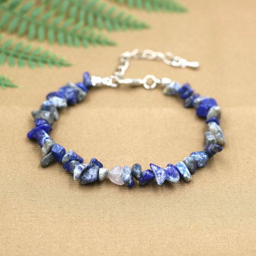 Bracelet En Pierre De Cristaux Naturels Irréguliers Pour Femmes Et Filles, Bijoux De Bricolage, Lapis Lazuli, ¿Il De Tigre