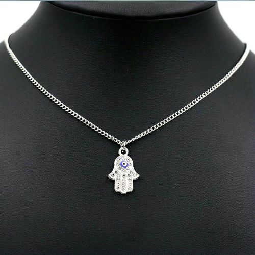 Collier Ras De Cou En Cuir Pour Hommes Et Femmes, Amoureux, Fatima Hamsa, Chaîne En Zircon, Cadeaux, Maxi Fil Rouge