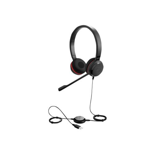 Jabra Evolve 30 II MS stereo - Micro-casque - sur-oreille - filaire - USB, jack 3,5mm - Certifié pour Skype for Business