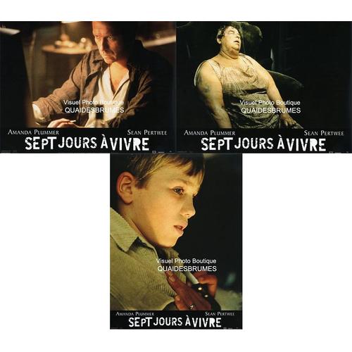 Sept Jours À Vivre (Seven Days To Live): Jeu De 3 Photos D'exploitation Cinématographique - Format 21x28 Cm - De Sebastian Niemann Avec Amanda Plummer, Sean Pertwee, Nick Brimble - 2000